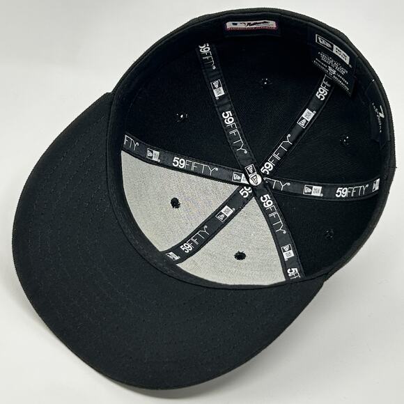 Colorado Rockies Hat Baseball Cap Fitted 7 Black New Era 59Fifty 6 Panel MLB - Picture 4 of 9